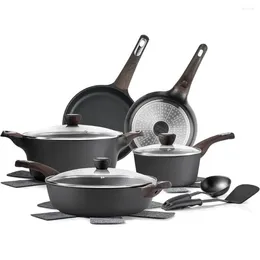 Cookware Sets Pots And Pans Set Nonstick 14 Pcs Induction Kitchen Non-toxic Non Stick Cooking With Frying