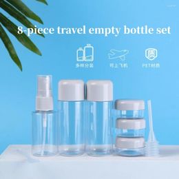 Storage Bottles Travel Refillable Bottle Set Spray Lotion Shampoo Shower Tube Bottling Refill Cosmetic Liquid Container Portable Tool