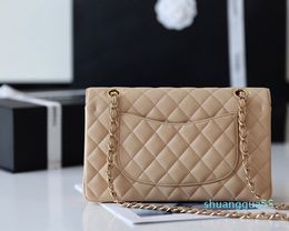 Handbag Quilted Tote Women Men Luxury Designer Shoulder Bags Flap Golden Metal