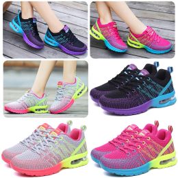 Shoes Women Air Cushion Running Shoes for Tennis Sports Fashion Sneakers Lace Up Lightweight Breathable Leisure Gym Walking Shoes