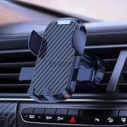 Cell Phone Mounts Holders Universal Phone Holder In Car Mobile Mount Stand Air Vent Hook Clip Car Phone Holder for IPhone Samsung Cellphone Support 240322