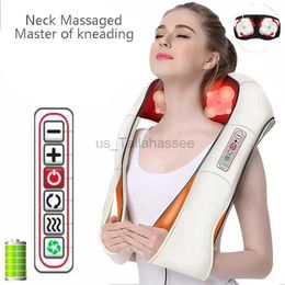 Massaging Neck Pillowws 3D Electric Neck Massage Shawl Constant Temperature Neck Massaged Shoulder Finger Pressure Household Automotive For Relaxation 240322