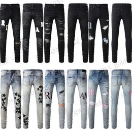 amirir jeans purple jeans man pants black skinny stickers light wash ripped motorcycle rock revival joggers true religions men High trousers amirir short 909