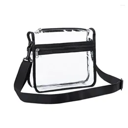 Bag Clear Crossbody Purse Stadium Approved Gym Shoulder Tote With Front Pocket And Adjustable Strap