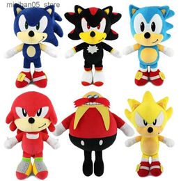 Plush Dolls Sonic Plush Toy Shadow Amy Rose Plush Doll Cartoon Character Miles Power Dr. Eggman Doll Childrens Toy Birthday Gift Q240322