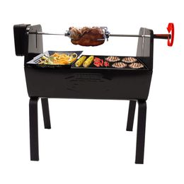 Expert Charcoal Portable Rotisserie BBQ Grill