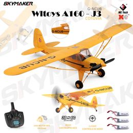 WLtoys A160 RC Airplane 24G 5CH Remote Control Gliding Electric 1406 Brushless Motor EPP 3D6G Model plane Outdoor Toy Gifts 240314