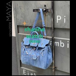 H 9A top quality bag women purse Designer Tote Bags Net red denim Large capacity fashion casual womens Portable shoulder Have Real Logo