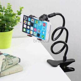 Cell Phone Mounts Holders Universal Cell Phone holder Flexible Long Arm lazy Phone Holder Clamp Bed Tablet Car Mount Bracket For iPhone XS X Samsung 240322