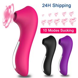 Sucker Vibrators Clitoral Vagina Suck G Spot Vibrator Female Clit Vacuum Stimulator Nipple Sex Toys for Adults Women Masturbator Products 2024