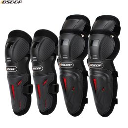 Safety 4pcs/set Elbow Knee Protector Motorcycle Bike Downhill Elbow Guard Pads Windproof Rodilleras Deportivas MTB Riding Knee Pads