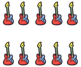 10 PCS Guitar Embroidered Patches for Clothing Bags Iron on Transfer Applique Patch for Kids Jeans Caps DIY Sew on Embroidery Stic5509361