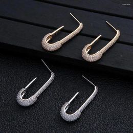 Stud Earrings Brazil Design PIN For Women Wedding Cubic Zircon Brincos Boucle D'oreille 2024 Trendy Bohemia Jewellery E7812