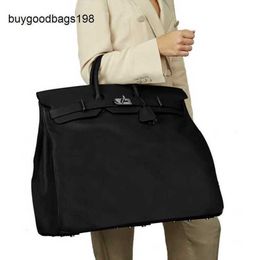 Tote Bag Mens Hanbags 50cm Handbag Handmade 7a Customised Style Bags Brk Real Leather Handbags Hac Bag Large Travel Capacity Domineering Mens Have Logo