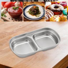 Plates 1/2/3/4-grid Barbecue Seasoning Plate Corrosion Resistant Compartment BBQ Dip Easy To Clean For Camping Picnic