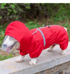 Dog Apparel Reflective Fashion Windproof Waterproof Pet Clothing Winter Warm Clothes For Small Dogs Raincoat Jacket