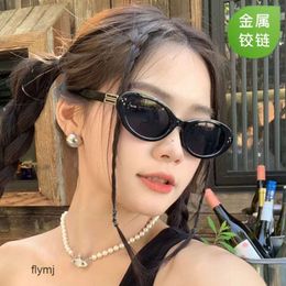 2 pcs Fashion luxury designer New Korean version of GM round small frame cats eye sunglasses with fashionable internet celebrity trend for womens sunglasses