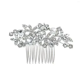 Hair Clips Rhinestones Wedding Comb Lightweight Strong Grip Headdress For Banquet Gown Styling