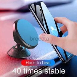 Cell Phone Mounts Holders Universal Magnetic Car Phone Holder Stand in Car For iPhone Magnet Air Vent Mount Cell Mobile Phone Smartphone Support 240322