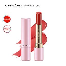 CARSLAN Silky Satin Lipstick Lip Tint With Vitamin E Essential Oil Moisturizing Longlasting Mirror Velvet Lipsticks Women Makeup 240320