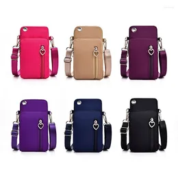 Shoulder Bags Woman Messenger Bag Small Diagonal Multi-Function Mobile Phone Outdoor Earphone Pouch Sports 1PC