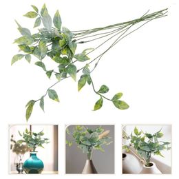 Decorative Flowers Simulated Green Plant Decoration Stems Artificial Plants Fake Outdoor Faux Wedding Leaves Simulation With Layout