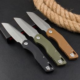 MSI Tactical Folding Knife M390MK Stone Wash Tanto Point Blade G10 Handle Outdoor EDC Pocket Knives with Retail Box