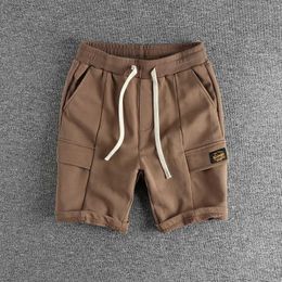 Men's Shorts 2023 Large Pocket Workwear Casual Shorts Mens Sports Protective Pants Capris 363 J240322