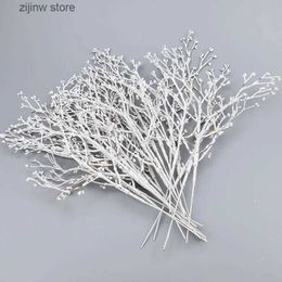 Faux Floral Greenery 2PCS Artificial Plant Rattan DIY Christmas Wreath Home Decor Wedding Decorative Flowers Vase Household Products Fake Foam Branch Y240322