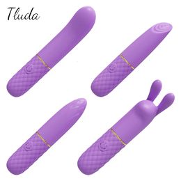 Speed Vibrators 10 Mini Bullet Vibrator Sex Toys for Women Vagina Clit Clitoris Stimulator USB Charge Adult Toys Female Masturbation 2024