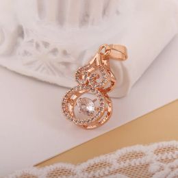 New Transit Bright Gourd Mart Netclace Copper Rose Heating Heart Heart Heart Callarbone Chain Formance Direct