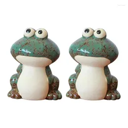 Toilet Seat Covers Bolt 2PCS Ceramic Frog Decorative Caps Cute Screw Bowl For