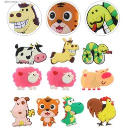 Fridge Magnets 10 pieces of refrigerant magnetic animal freezing stickers magnetic toys Y240322