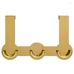 Hangers Back Door Hooks Stainless Steel Bedroom Durable Cabinet Kitchen Home El Coat Hat Study Clothes Hanger(Gold)