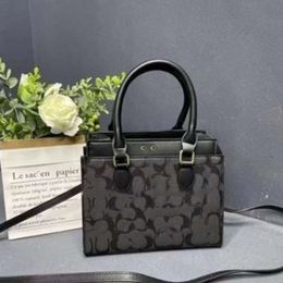 2024 New Coated Old Flower Field Shopping Commuter Handheld Tote Single Shoulder Crossbody Bag