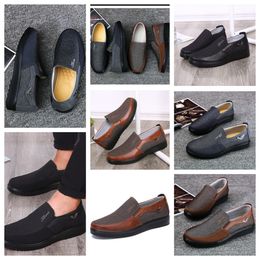 Casual Shoes GAI sneaker sport Cloth Shoe Mens Formal Classic Top Shoes Soft Sole Flat Leather Men Shoe Black comfortables soft size 38-50