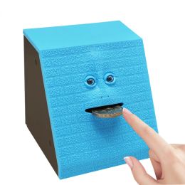 Boxes Fun Face Piggy Bank Eat Coin Smart Holder Cute Electronic Facial Facebank Save Money Boxes Storage Novel Toy Creative Home Decor