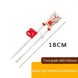 Chopsticks Protable Baby Learning Training Cartoon Animal Beginner Chopstick Tableware Kids Eating Helper Tools