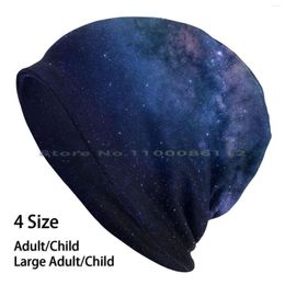 Berets Galaxy Beanies Knit Hat Astronomy Astral Cosmos Universe Space Simple Abstract Texture Stars Milky Way Starry Sky