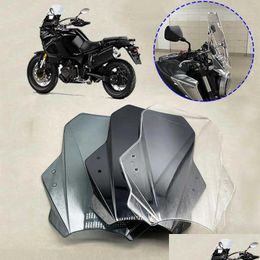 Motorcycle Windshield For Kawasaki Z650 Versys 650 Versys1000 Windsn Ers Sn Motorbikes Deflector Z400 Er6N Drop Delivery Automobiles M Ot1Bf