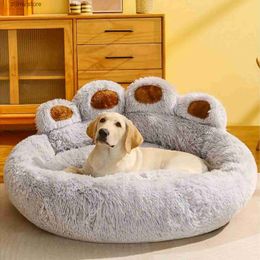 kennels pens Pet sofa bed soft and plush dog house winter household items washable and warm cat sleep mat Y240322