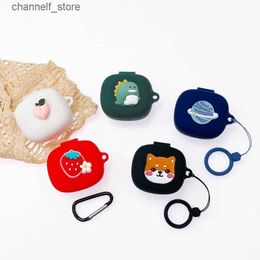 Earphone Accessories Cartoon Case for QCY T13 ANC Case T13X Silicone Ring Anti-drop Protect Earphone Cover Accessories Hearphone Box for QCY T13ANCY240322