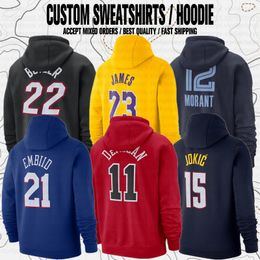 Tyrese Maxey Joel Lamelo Ball Demar DeRozan Zach Lavine Ja Morant Damian Lillard Westbrook George Leonard Basketbol Spor Kulübü Hayranları Markalı Hoodies