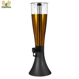 Bar Tools Beer Tower with Ice Tube Chill Rod Tabletop Beverage Dispenser 4 Litres BT28 240322