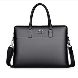 Recommend High Costeffective Business Briefcase Men PU Leather Brief Bag Black Brown Handbag Dress Male Messenger OL 240308