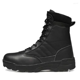 Fitness Shoes Outdoor Army Boots Men's Military Desert Tactical Waterproof Sports Hiking Winter Warm Breathable Combat Ankle