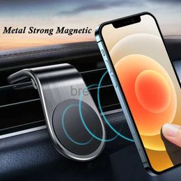 Cell Phone Mounts Holders Magnetic L Type Universal Phone Holder in Car Phone Stand Clip for Mount Car Magnetic Phone Holder Suit to All Model Cellphone 240322