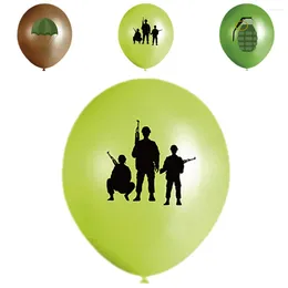 Party Decoration 15pcs Army Balloons Set For Birthday Boy Military Decorations Supplies Camouflage Balloon 12Inch