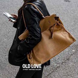 Tote Bag 50cm Large Capacity Shoulder for Womens 2024 New Business Trip Airport 50 Soft Leather Casual Portable Trav Have Logo