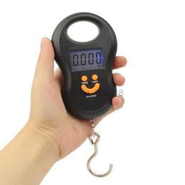Household Scales 50kg x 10g Mini Digital Scale for Fishing Luggage Travel Weighting Steelyard Hanging Electronic Hook Scale Kitchen Weight Tool 240322